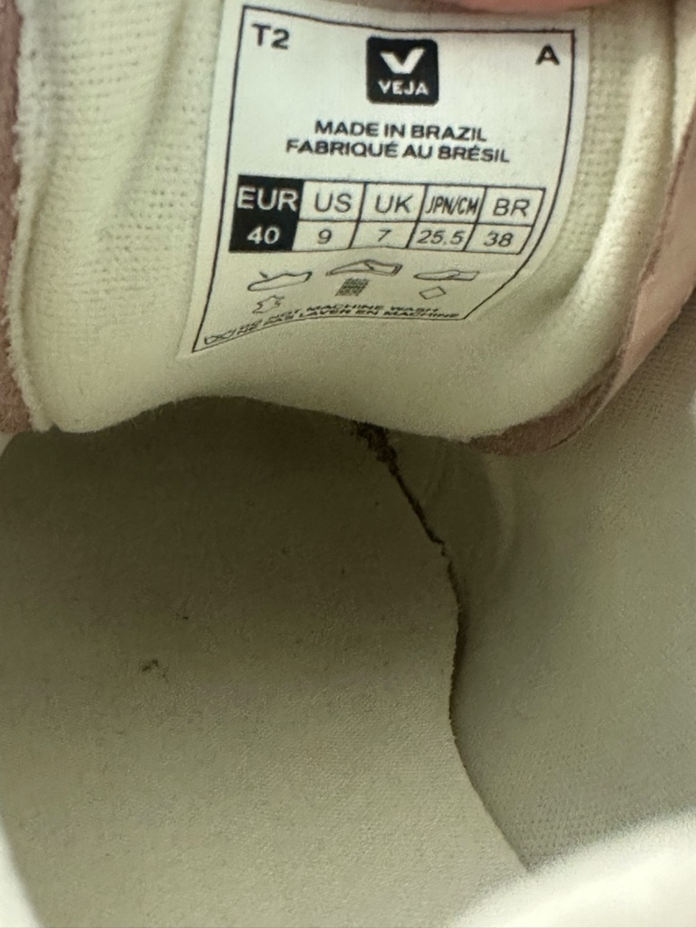 Veja Pink Suede Campo Shoes size 9 - Picture 7 of 7